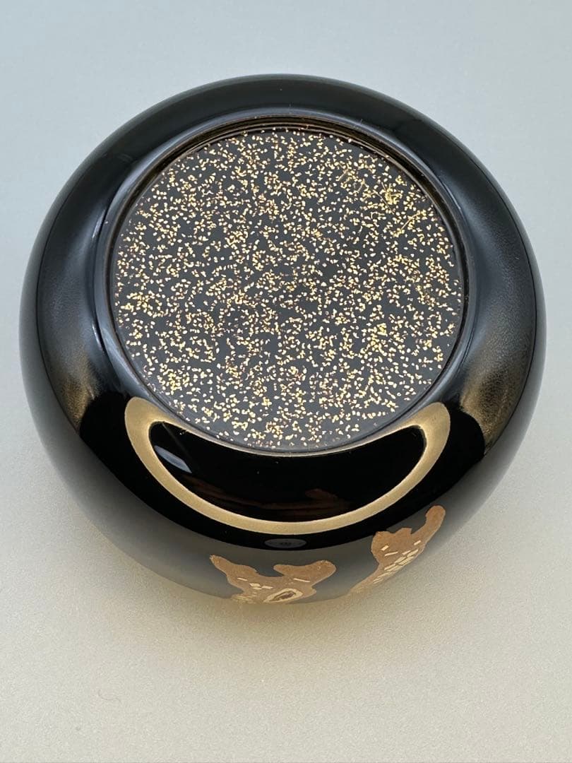 茶道具　棗　一后一兆　松波蒔絵