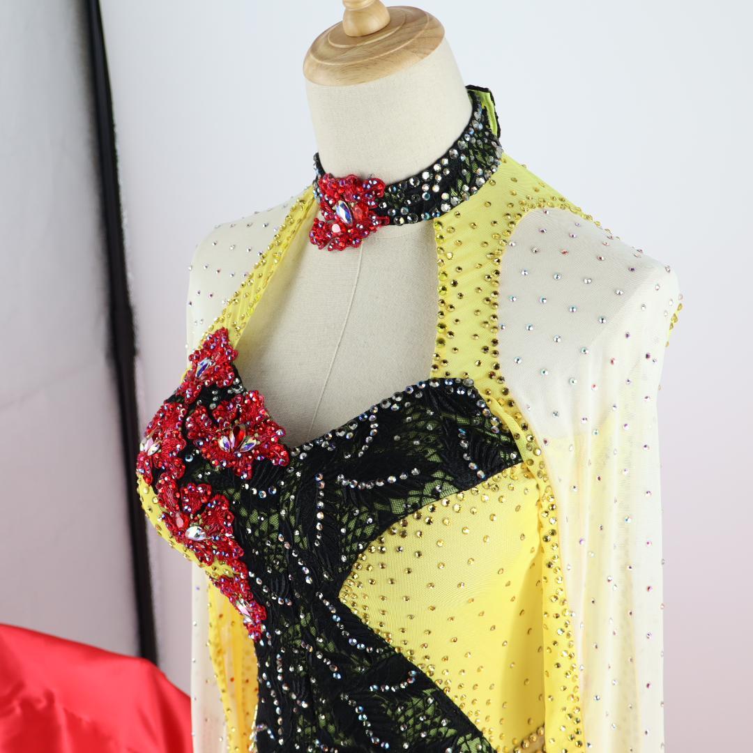 【美品 日本製 社交ダンス衣装】 in the MOOD インザムード ドレス