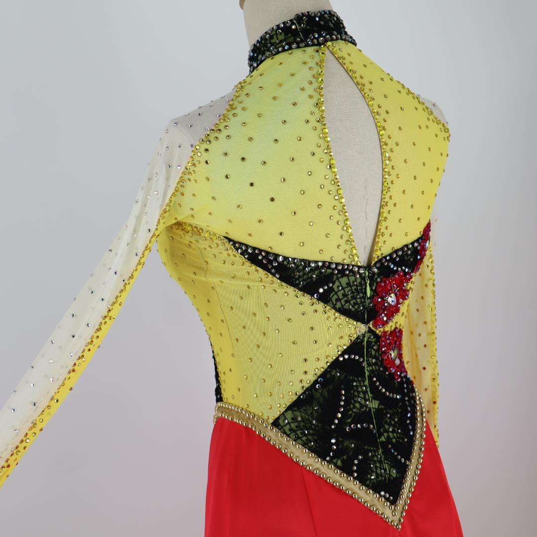 【美品 日本製 社交ダンス衣装】 in the MOOD インザムード ドレス