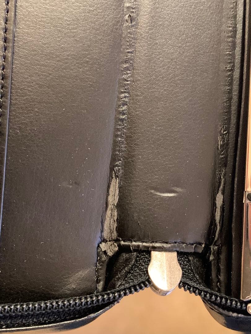 アシュフォード A4オーバーサイズ ダブルジッパー ドキュメントケース 黒