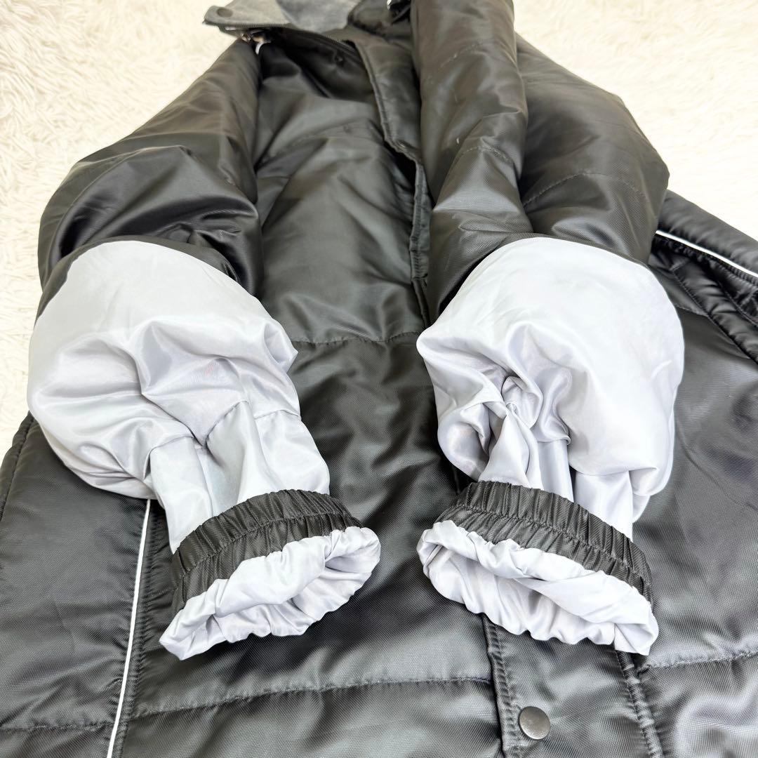 【鬼美品】YONEX 中綿 ベンチコート ブラック L