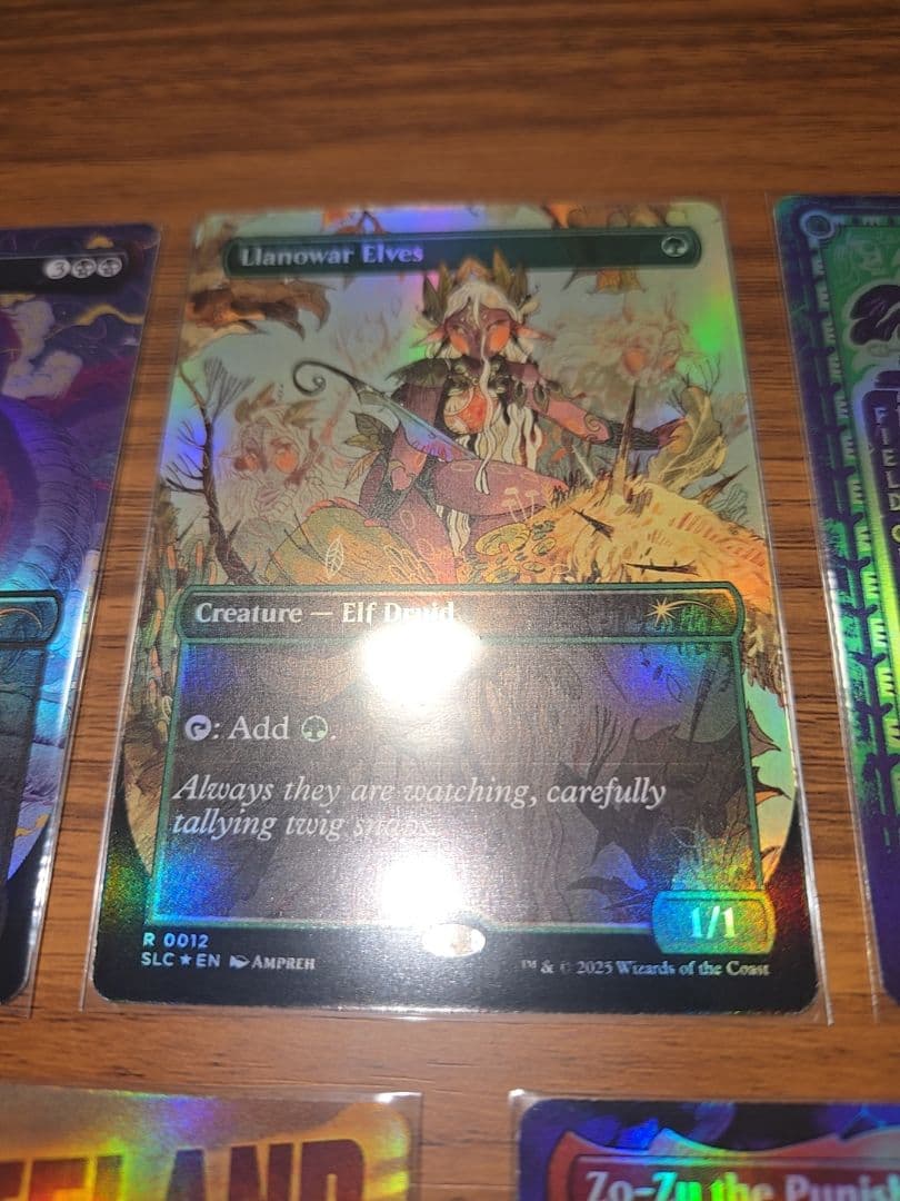 7枚セット■ボーダーレス　FOIL■ラノワールのエルフ　死者の原野　不毛の大地