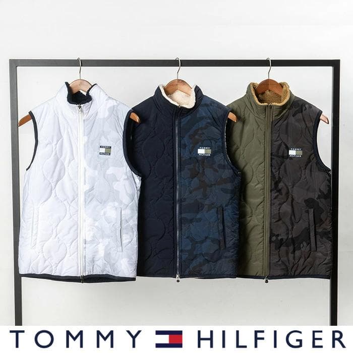 【新品未使用】トミーヒルフィガー フリースベスト (THMA369)OLXL