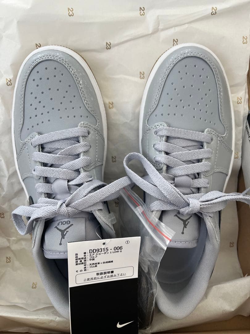 エア ジョーダン 1 LOW ゴルフ　ウルフグレー