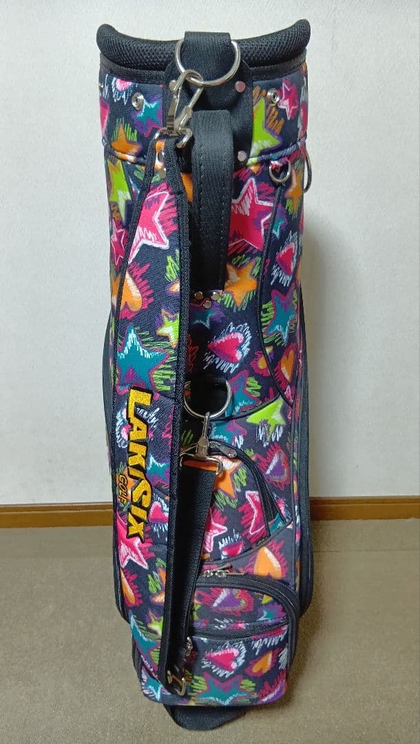 レディース　キャディバッグ　LAKISIX カラフル
