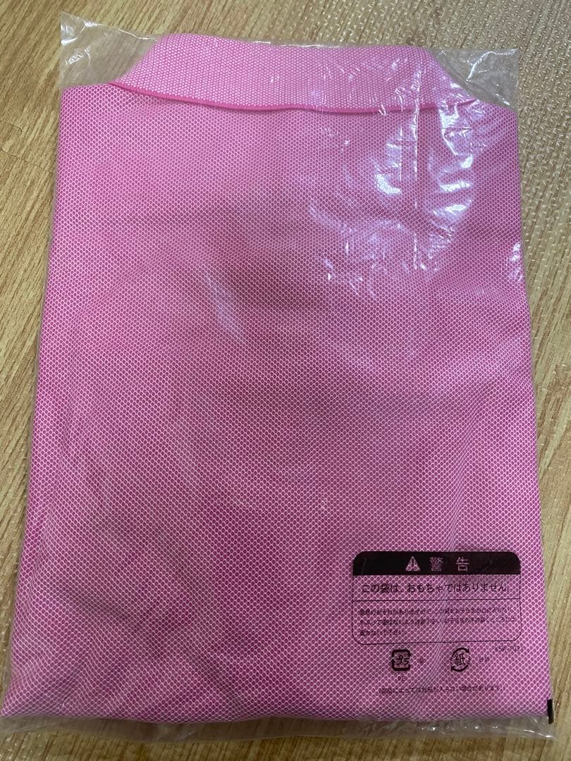 新品タグ付LANVIN SPORT長袖ポロシャツ ピンク