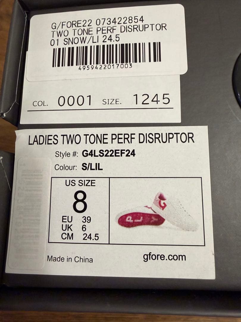 G/FORE ゴルフ用スニーカー ホワイト/ピンク