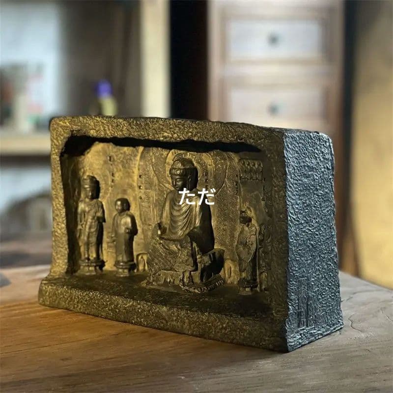 彫刻 盧舎那仏造像 仏壇仏像 禅意 茶室応接間 庭 造景 装飾品 置物