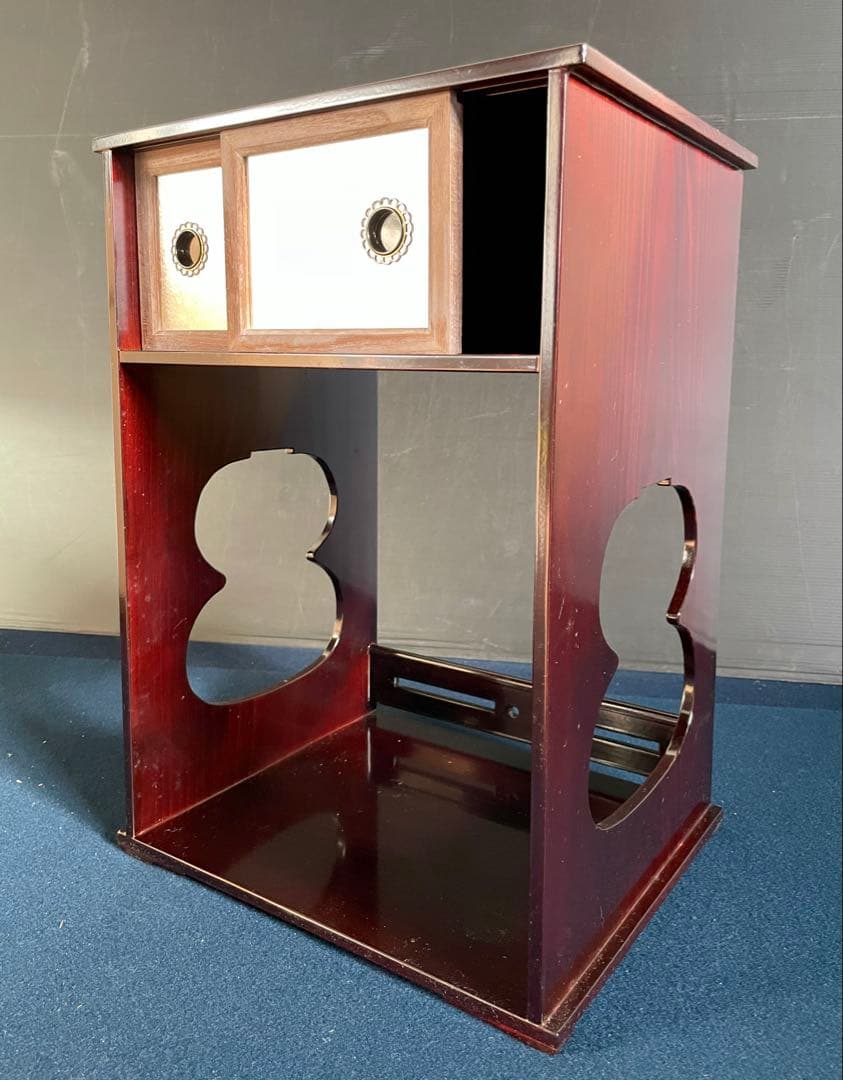 「母」 小堀遠州流 宗忠好 袋棚 十五代 小堀宗通 書付 塗師 秀斎 （20あ）