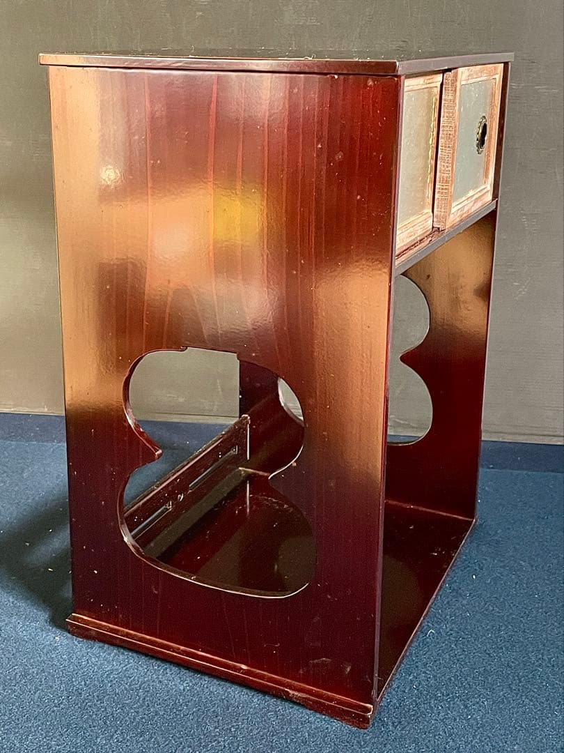 「母」 小堀遠州流 宗忠好 袋棚 十五代 小堀宗通 書付 塗師 秀斎 （20あ）