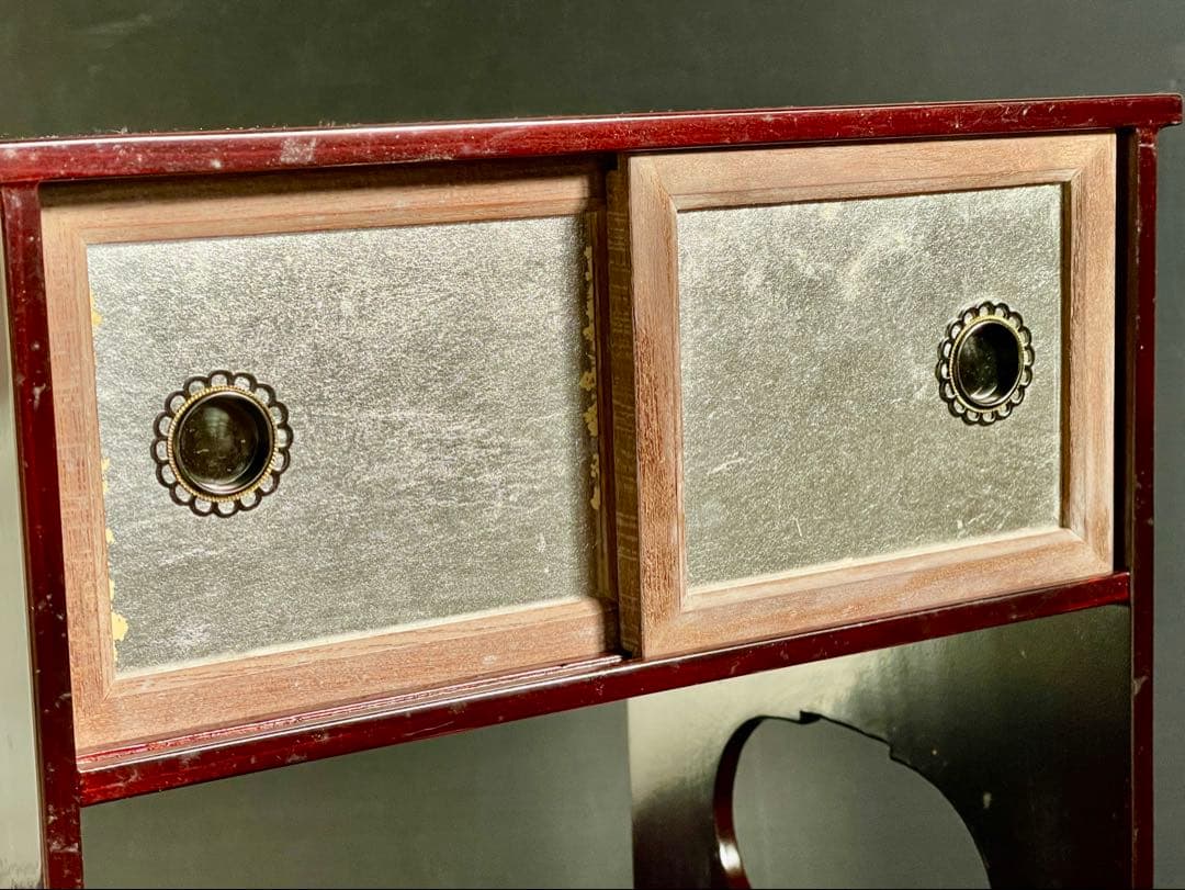 「母」 小堀遠州流 宗忠好 袋棚 十五代 小堀宗通 書付 塗師 秀斎 （20あ）