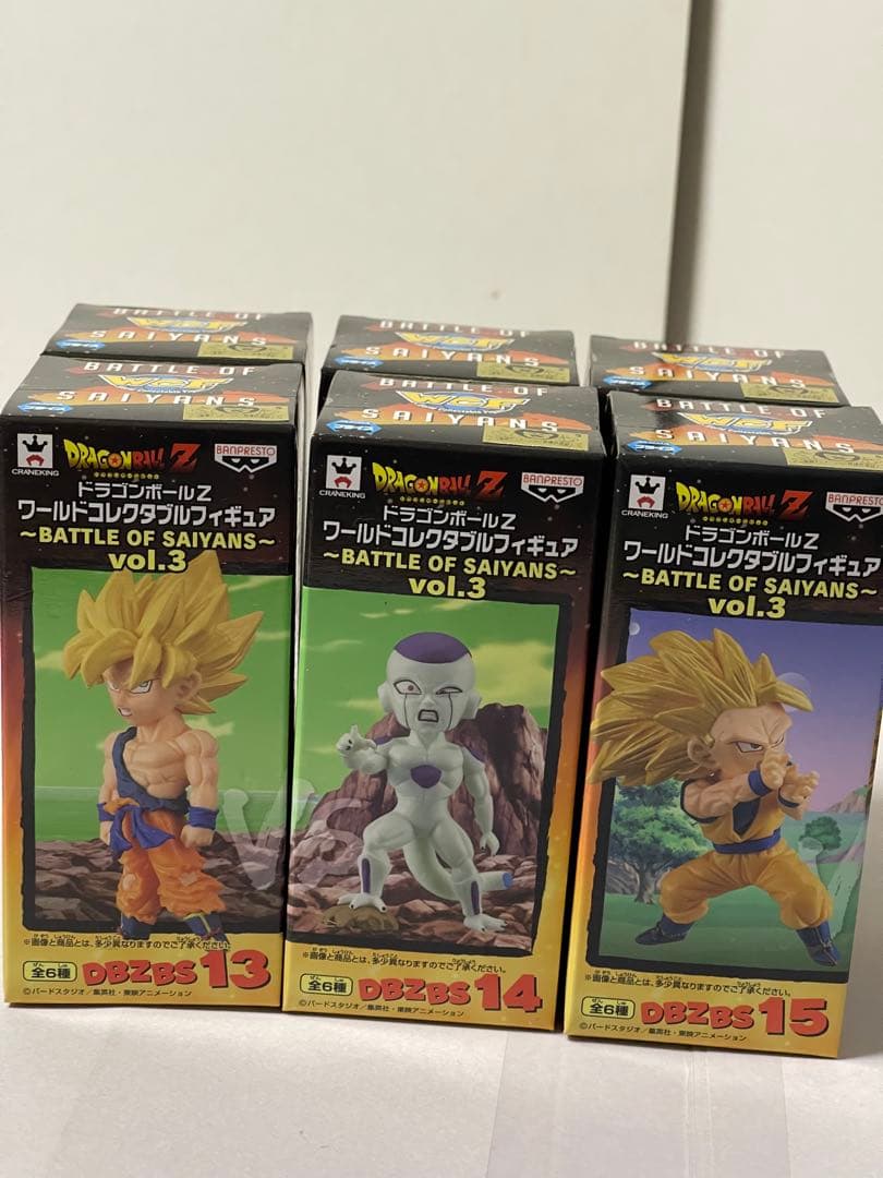 ドラゴンボールZ ワールドコレクタブルBATTLE OF SAIYANS 6種