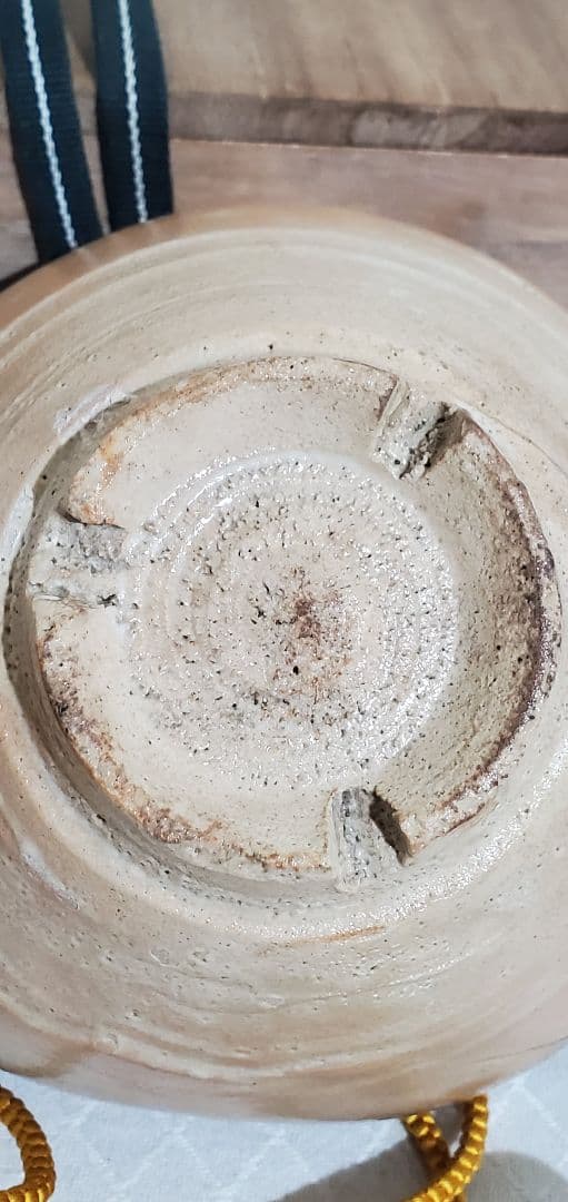 茶道具　時代物　古萩焼のお茶碗　金継　骨董品、美術品