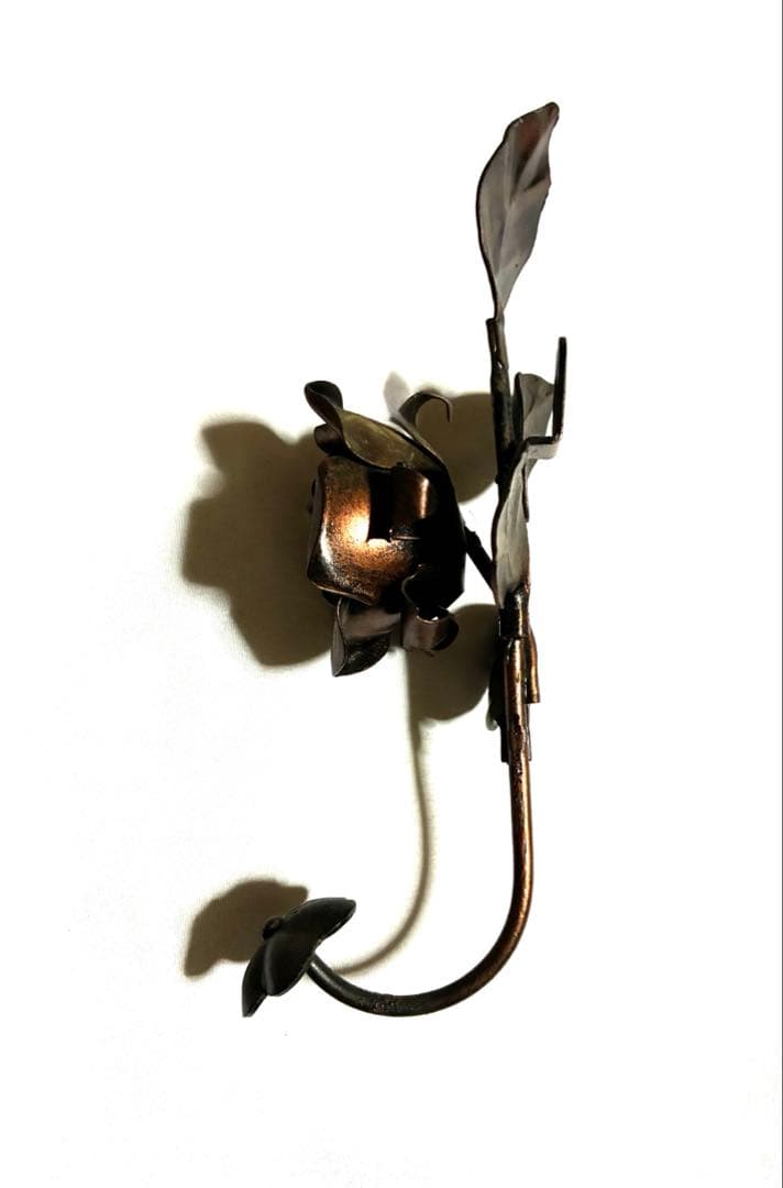 アイアンフック ウォールフック 薔薇 バラ リーフ アンティーク ヴィンテージ