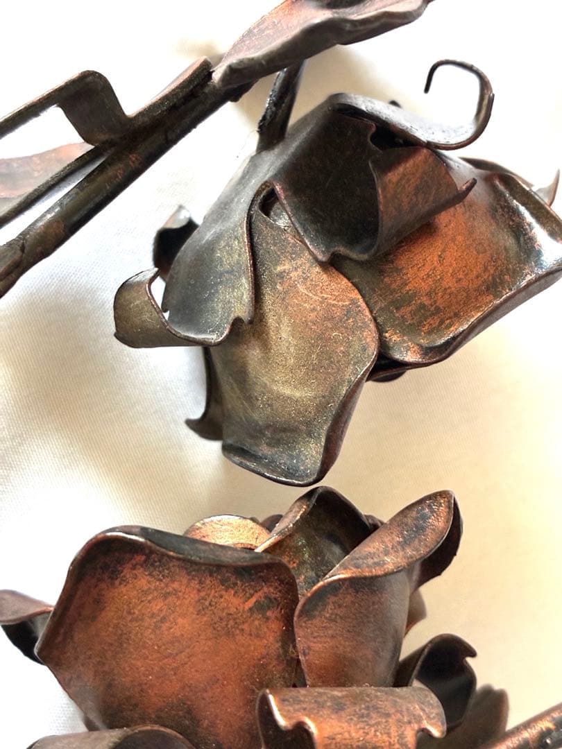 アイアンフック ウォールフック 薔薇 バラ リーフ アンティーク ヴィンテージ