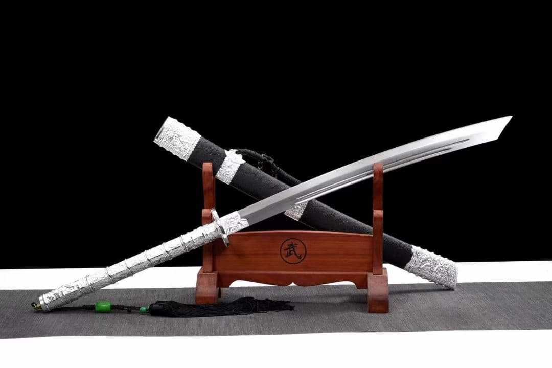 （延長版）-銀龍康熙戦刀 古兵器 武具　刀装具　日本刀　模造刀 居合刀 長尺