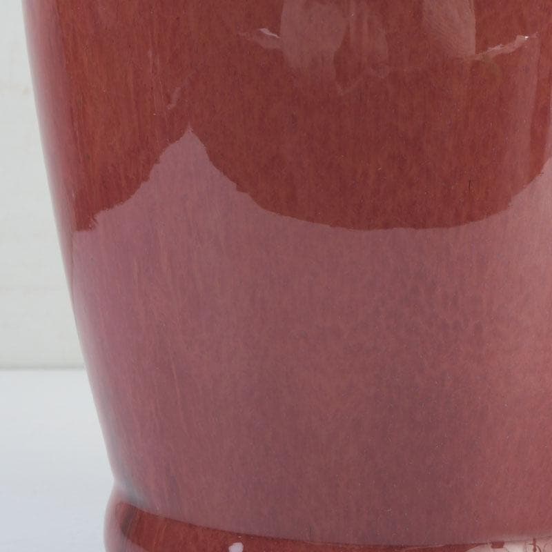 中国　缸豆紅釉　花瓶　V　9815A