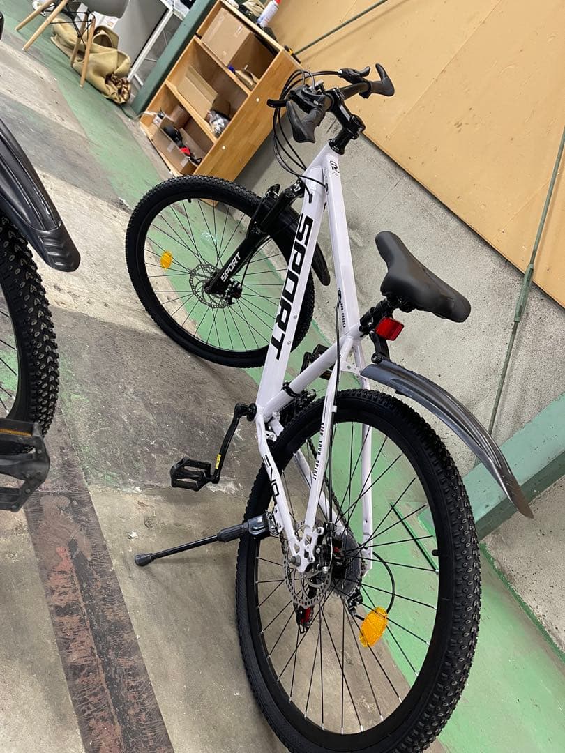 スポーツマウンテンバイク ホワイト/グレー/ピンク