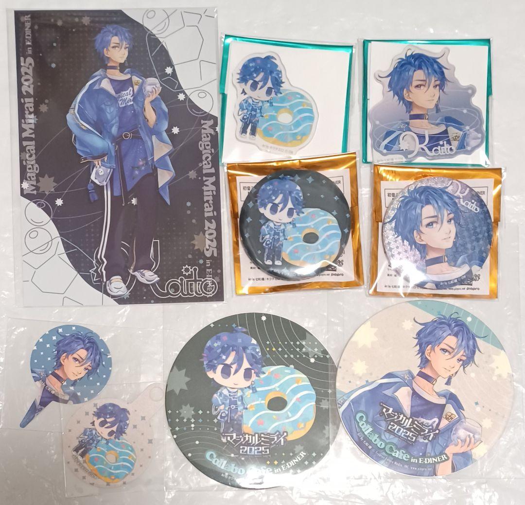 初音ミク　マジミラ2025　カフェ　缶バ　コースター　ステッカー　KAITO