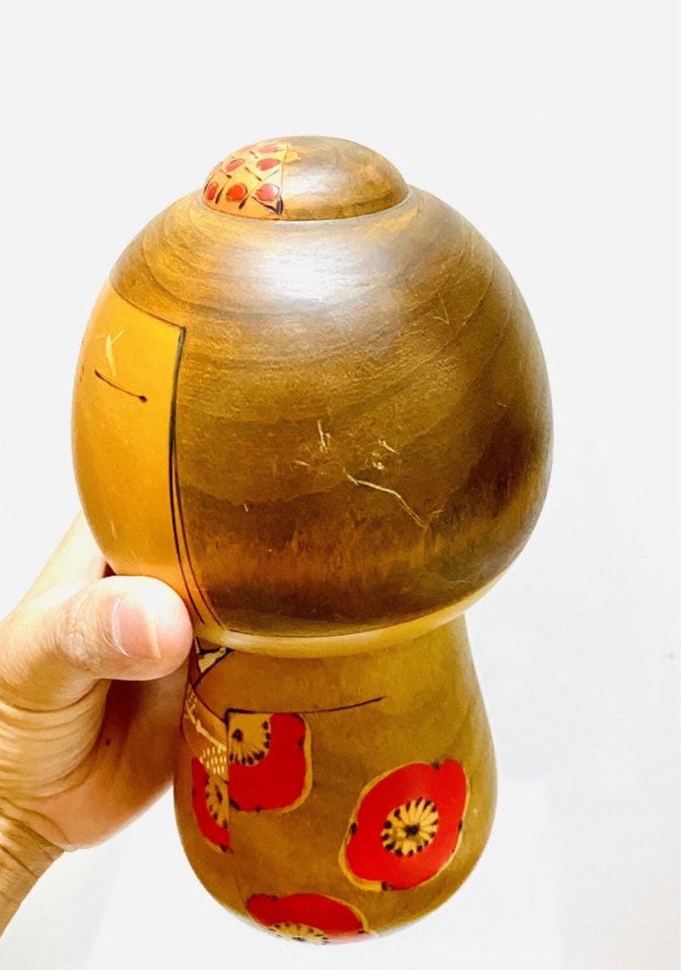 中古　こけし　人形　日本　木製　東亜　コレクション　アンティーク　美術品 Q