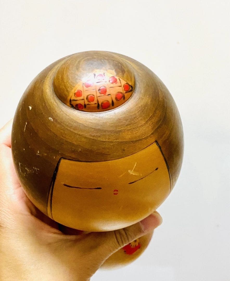 中古　こけし　人形　日本　木製　東亜　コレクション　アンティーク　美術品 Q