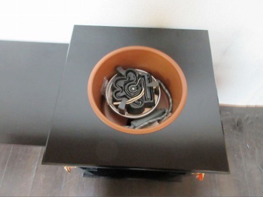 ほぼ未使用 茶道具 御園棚セット 立礼棚 丸炉（野々田電熱器付） 椅子1脚紙箱