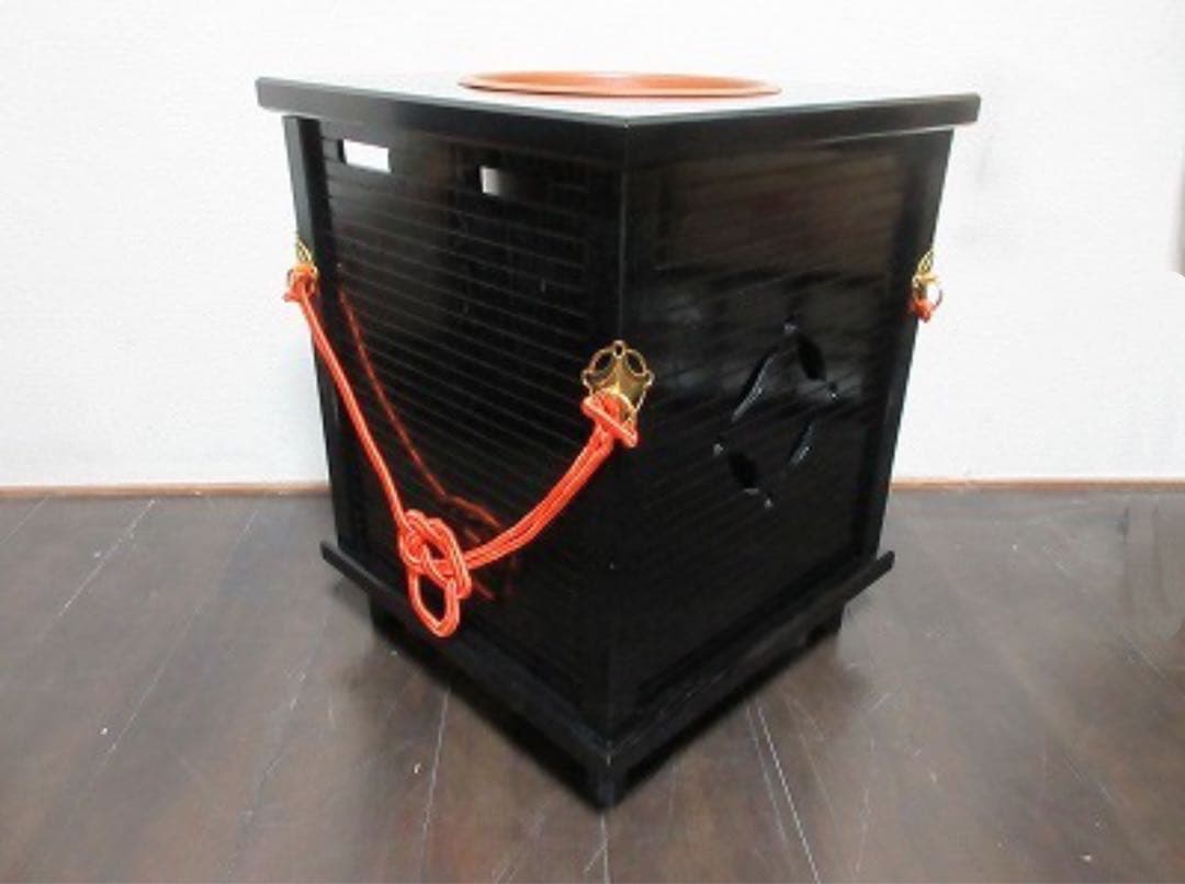 ほぼ未使用 茶道具 御園棚セット 立礼棚 丸炉（野々田電熱器付） 椅子1脚紙箱