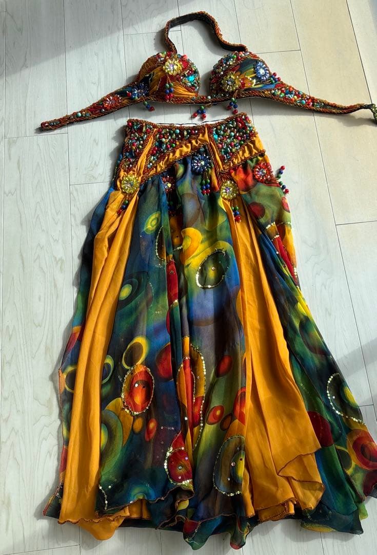 トロピカル　ベリーダンス　衣装　エジプト製