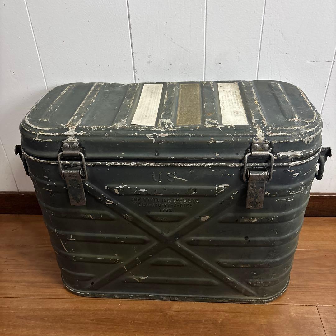 80s 米軍　実物　フードコンテナ ODグリーン 送料無料　①