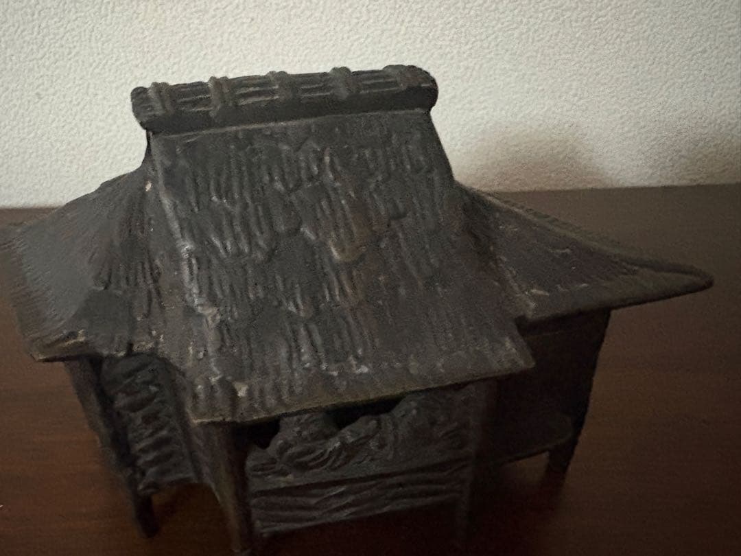 古銅 葛屋 香炉 高さ11cm