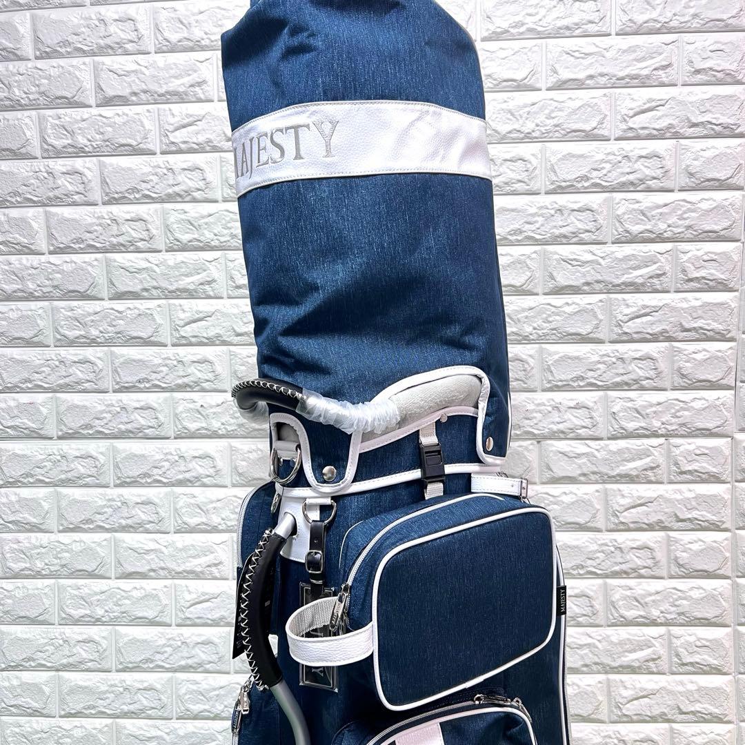 未使用　MAJESTY Heather Wheel キャディーバッグ　ネイビー