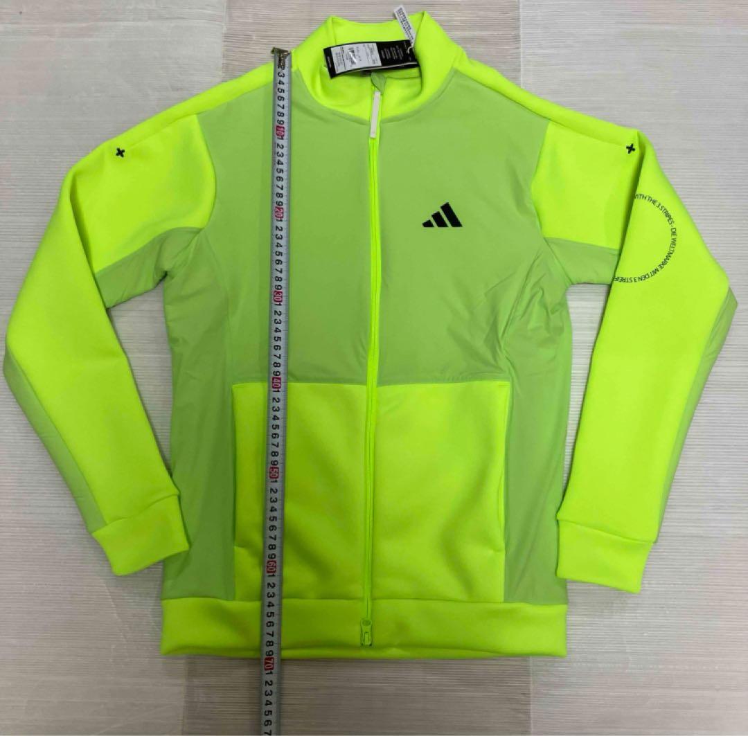 送料無料 新品 adidas GOLF ダンボールニット フルジップ S LEM
