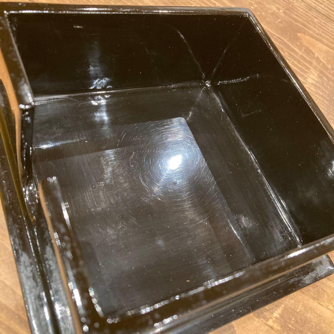 金箔貼りの漆器 もしくはコースター　6枚セット　箱に金箔はがれあり　中古