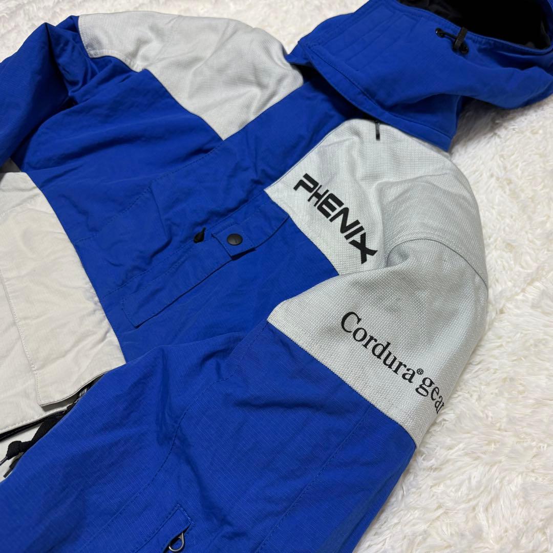 PHENIX スキーウェア上下セット M/L 青灰【E-70】