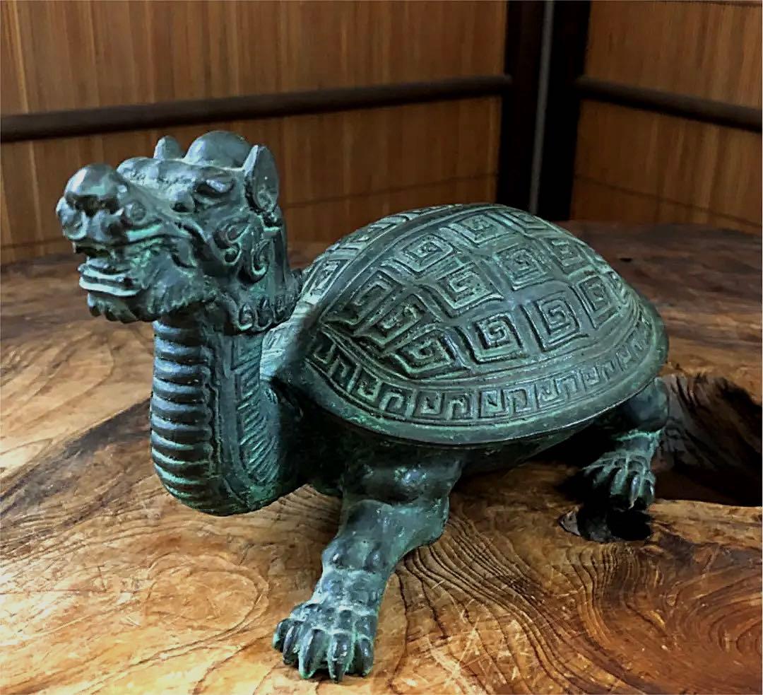 中国美術 古青銅 神獣 四獣 玄武