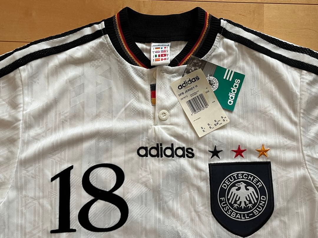 激レア！【未使用】アディダス クリンスマン #18 ドイツ ユーロ 1996