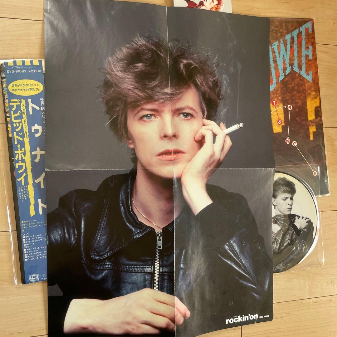 david bowie デビッドボウイ レコード カセット ステッカー ジギー