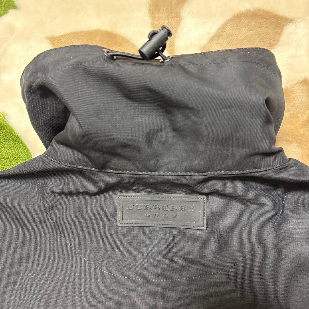 美品 バーバリーゴルフ 2WAY ナイロンジャケットコート 黒 サイズ1 S相当