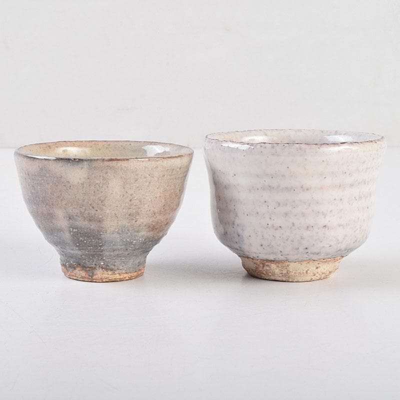 萩焼　十五代坂倉新兵衛造　盃　共箱　2点まとめて　V　R9151