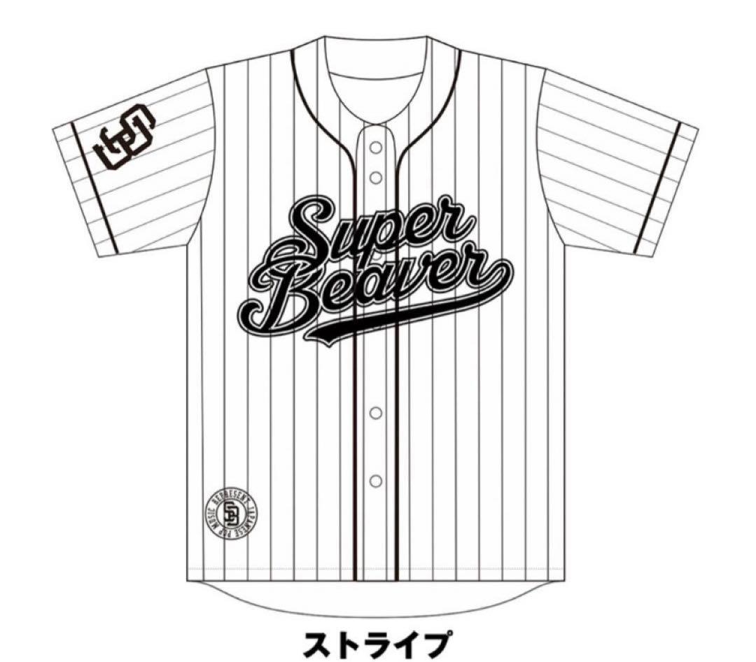 SUPER BEAVER ベースボールシャツ ストライプ Mサイズ