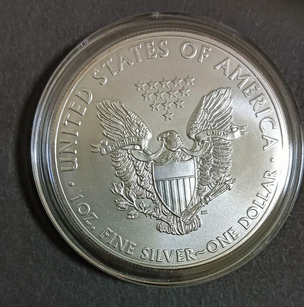 ２枚セット☆☆米国イーグル銀貨(１oz)☆☆カプセル入り