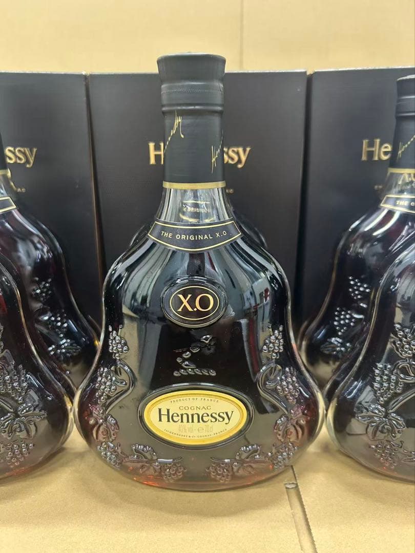 古酒 並行 Hennessy ヘネシー XO 黒キャップ 箱付き 6点セット