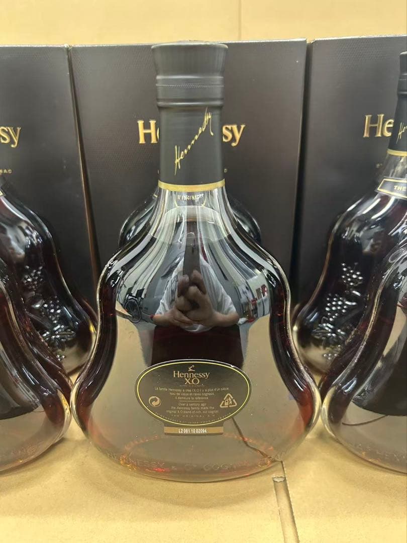古酒 並行 Hennessy ヘネシー XO 黒キャップ 箱付き 6点セット
