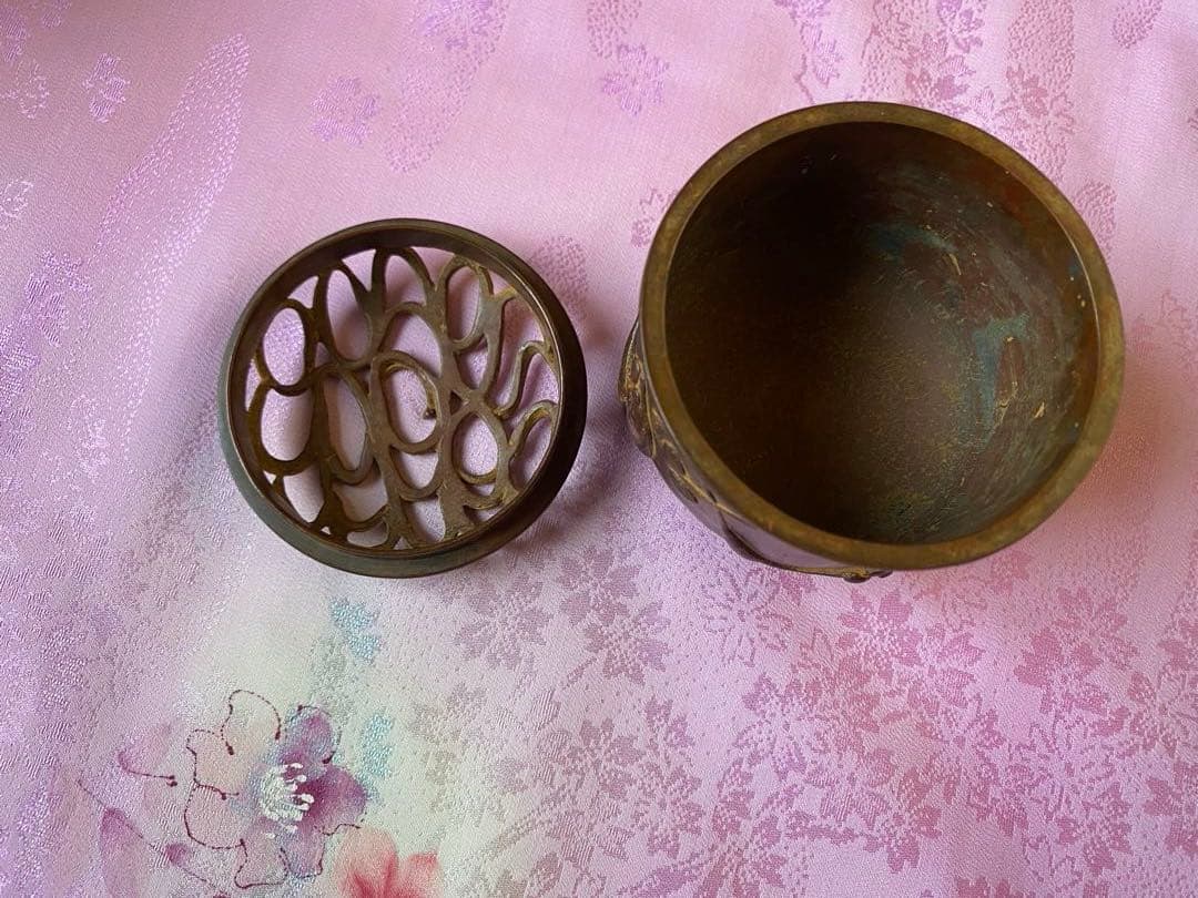 花御史　香炉　須賀松園氏作