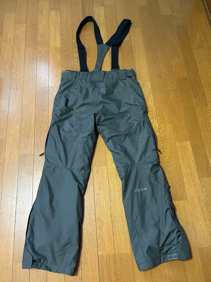 【Marmot】スキーウェア 上下セット メンズ Lサイズ ブルー×グレー