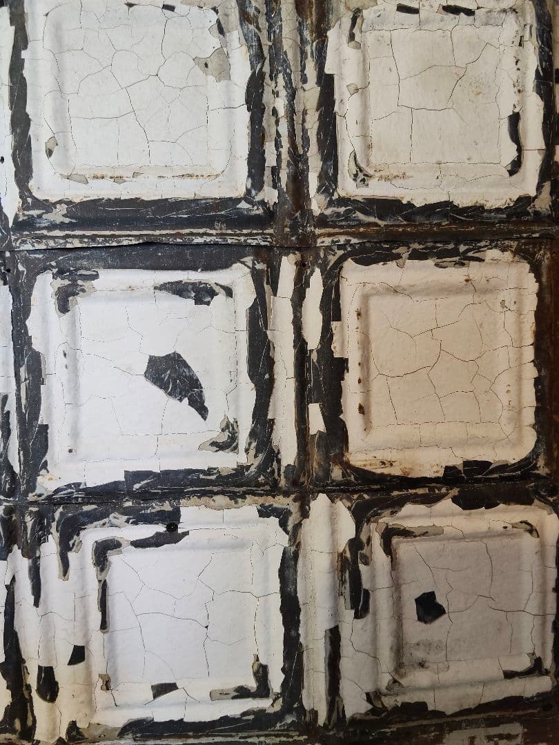 アメリカ アンティーク ティンパネル 天井装飾 建材 シャビーシック