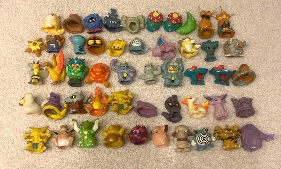 【希少】レトロ　大量！お得！ポケモン　指人形　ソフビ　172体　クリア　初期