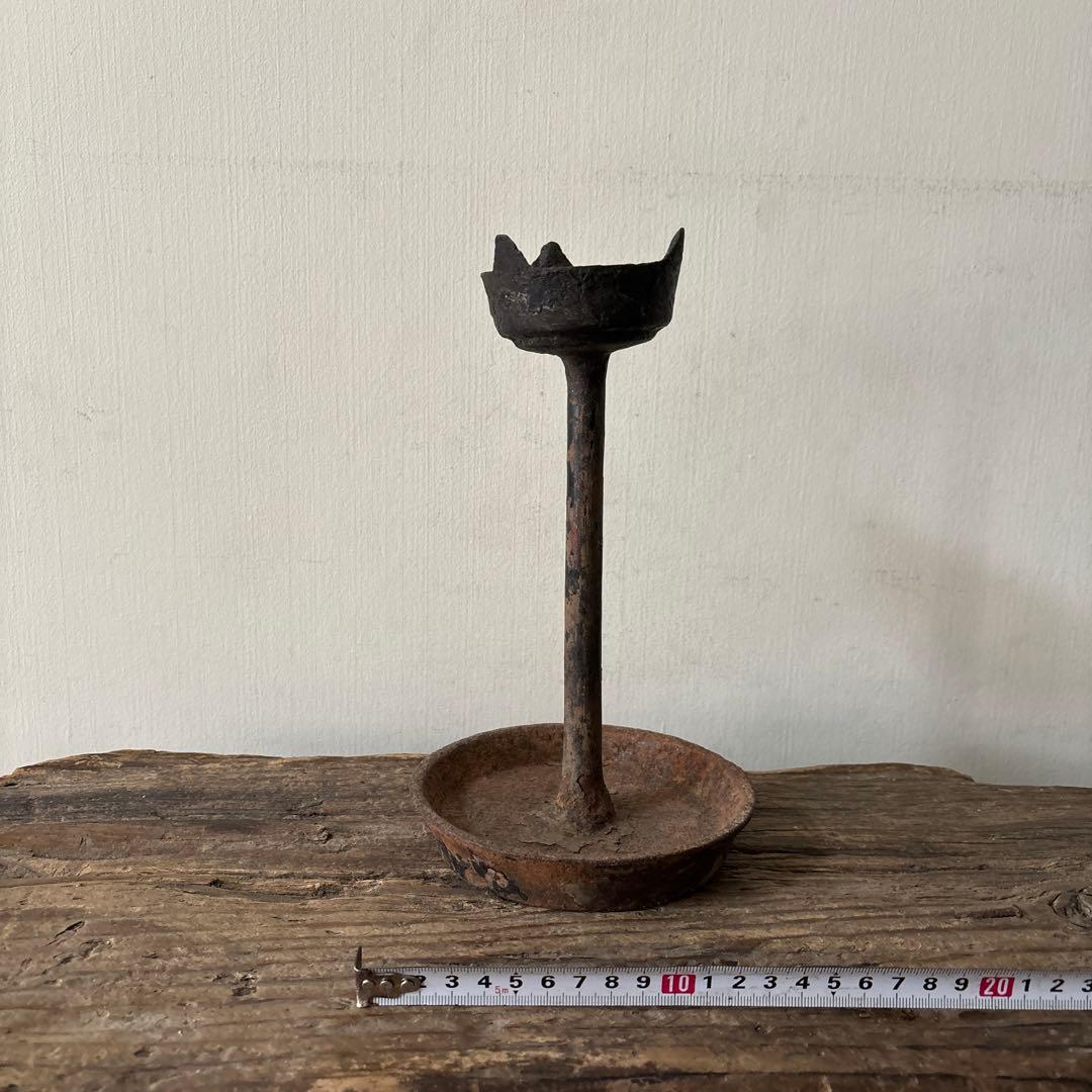 古い燭台　キャンドルスタンド.燈火器.李朝.古美術.古民具.韓国.古道具.骨董