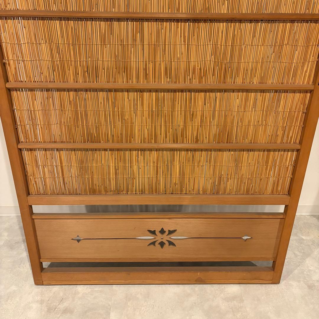 古い建具 1枚 簾戸 すど 葦戸よしど 夏障子 御簾戸 2/2