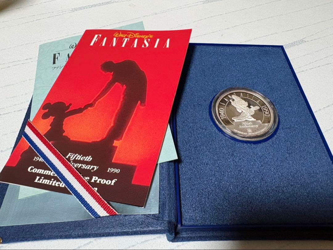 ミッキー ディズニー ファンタジア 50周年記念 メダル